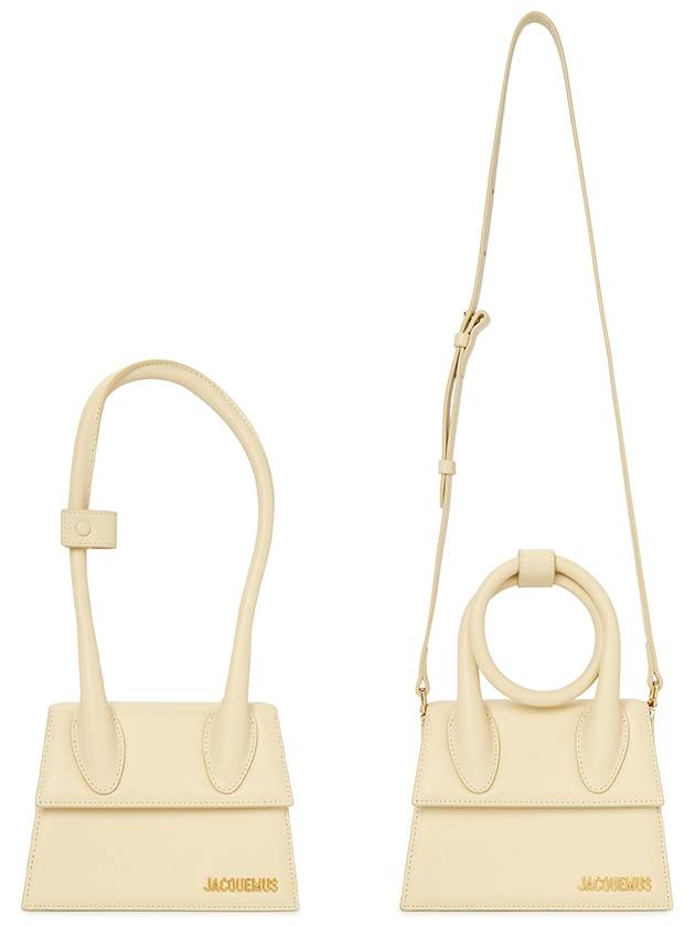 Le Chiquito Noeud Coiled Tote Bag Ivory - JACQUEMUS - BALAAN 7