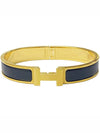 H703203F M01 HH Clickash Bracelet Gold Hardware Noir Matte Bracelet TEO - HERMES - BALAAN 1