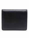 Stitch Leather Compact Half Wallet Black - MAISON MARGIELA - BALAAN 4