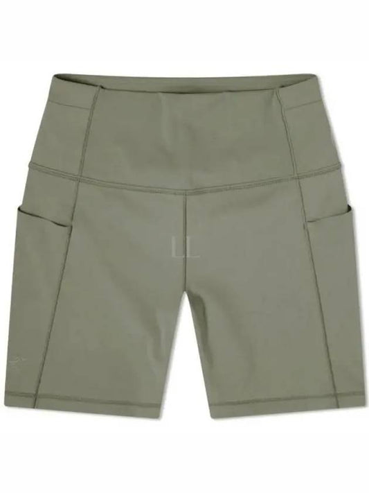 Women's Essent High Rise Shorts 5 Inches Green - ARC'TERYX - BALAAN 2