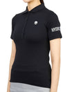 Women's Golf Picket Logo Short Sleeve PK Shirt Black - HYDROGEN - BALAAN 3