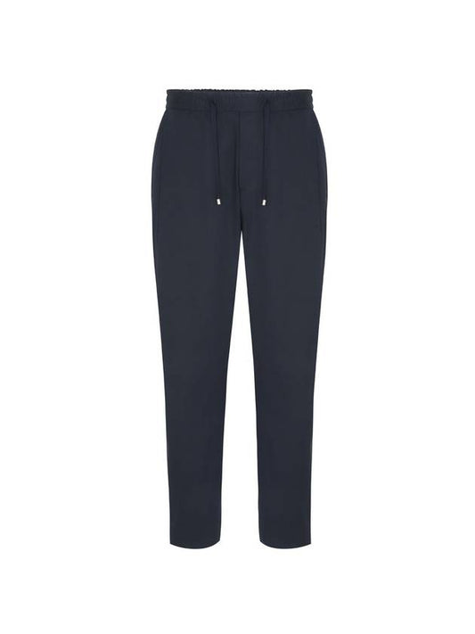 Men's Banding Wide Pants Dark Navy - SOLEW - BALAAN 1