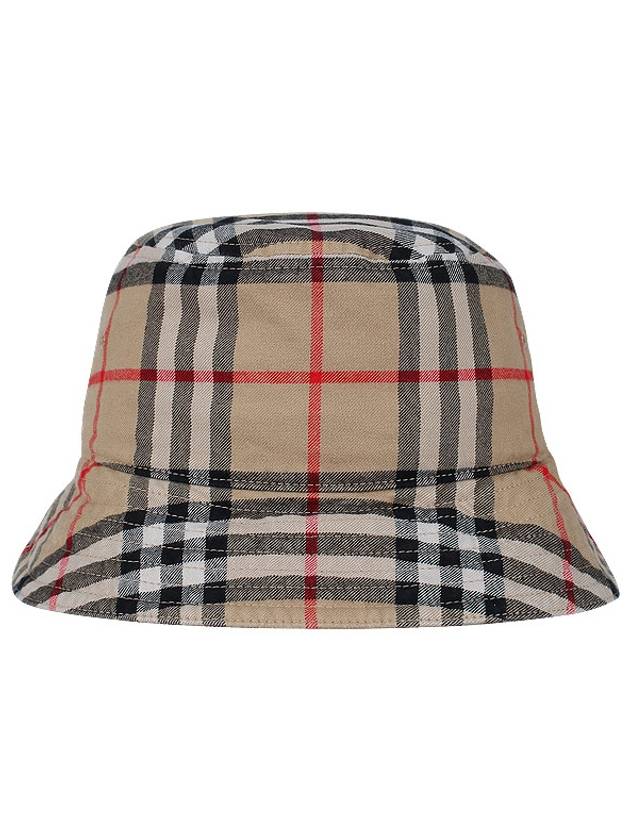 Check Cotton Bucket Hat Beige - BURBERRY - BALAAN 2