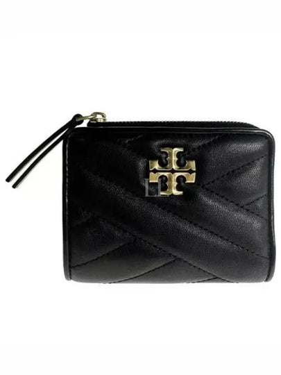 Chevron Half Wallet Black - TORY BURCH - BALAAN 2