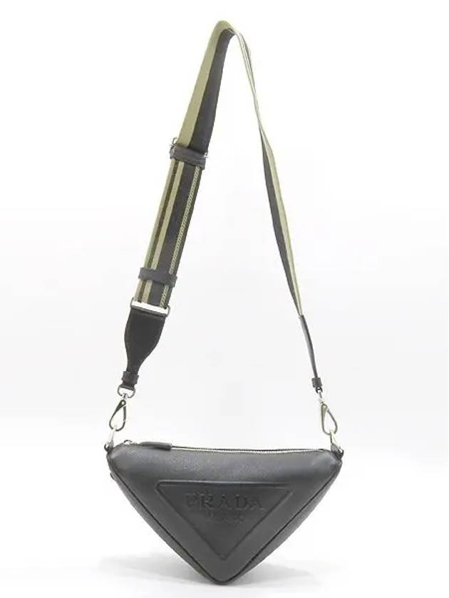 2VH155 Saffiano Triangle Cross Bag - PRADA - BALAAN 3