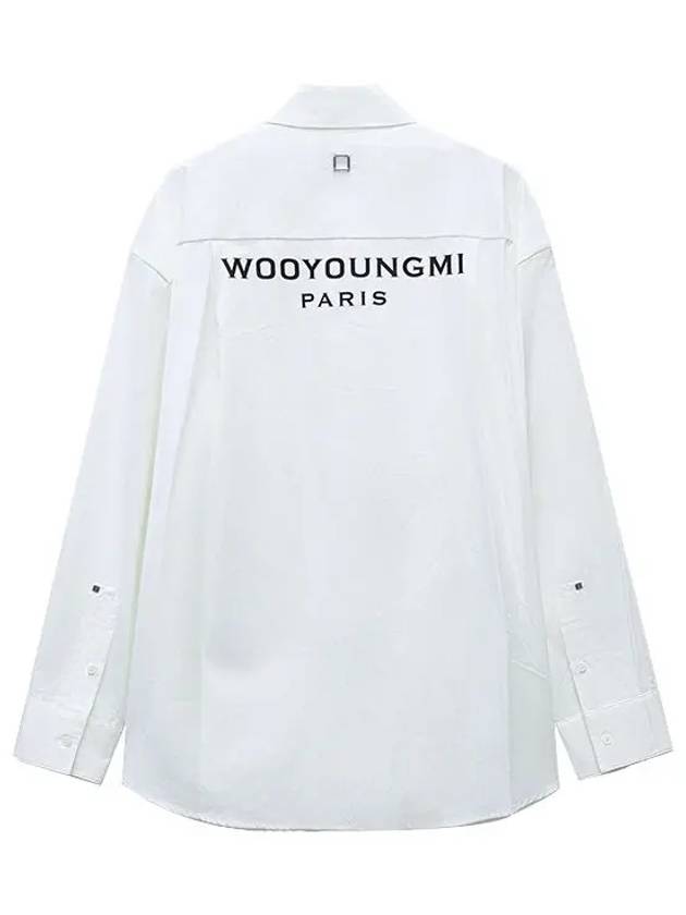 Cotton Back Logo Long Sleeve Shirt White - WOOYOUNGMI - BALAAN 2