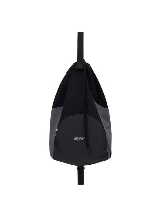 Multi-Color Nylon Drawstring Bag Black - AJOBYAJO - BALAAN 1