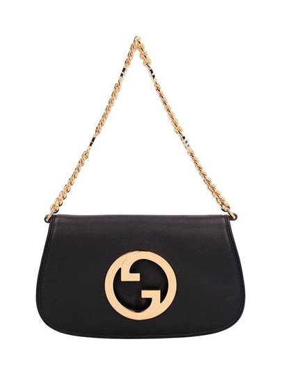 Blondie Interlocking G Shoulder Bag Black - GUCCI - BALAAN 2