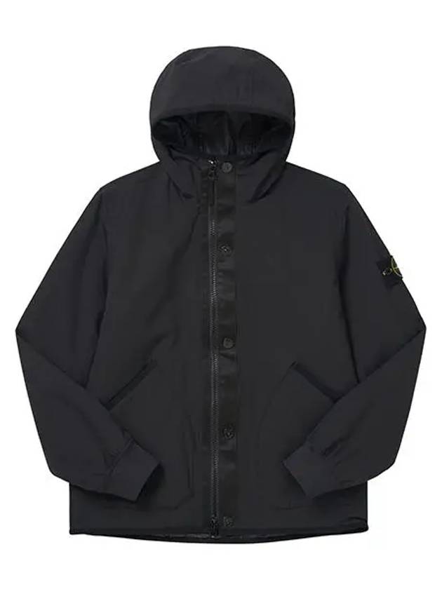 Soft Shell-R E.Dye Pure Insulation Technology Recycled Polyester Primaloft Hooded Jacket Black - STONE ISLAND - BALAAN 2