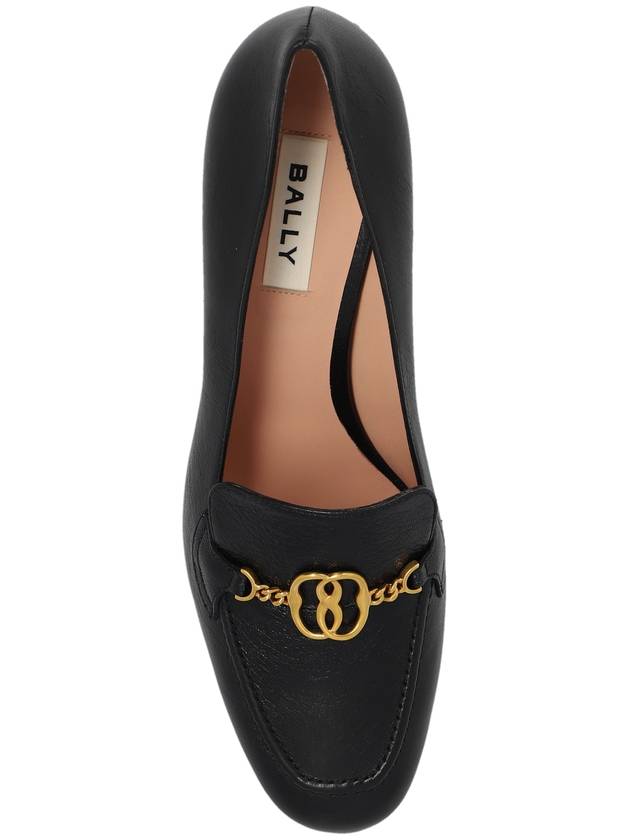 Ellyane Leather Pumps Heel Black - BALLY - BALAAN 7