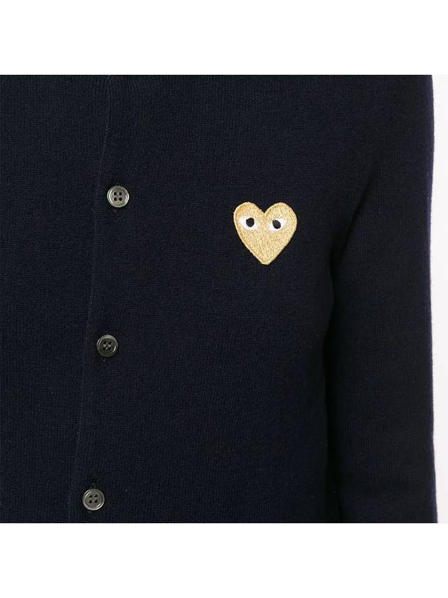 Women s Gold Heart Waffen Wool Cardigan P1N049 AX N049 051 1 - COMME DES GARCONS - BALAAN 4