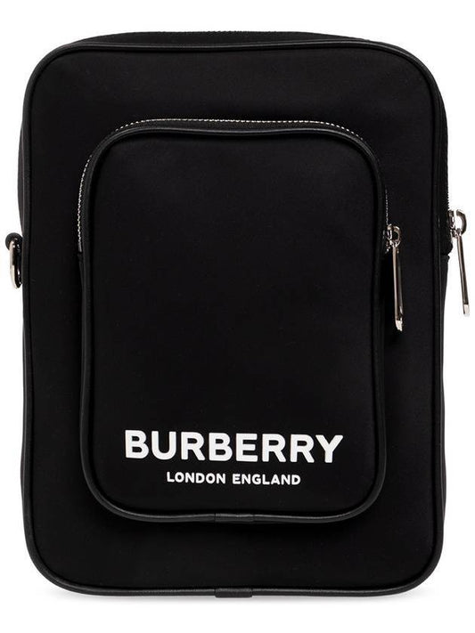 Logo Print Kieran Cross Bag Black - BURBERRY - BALAAN 1