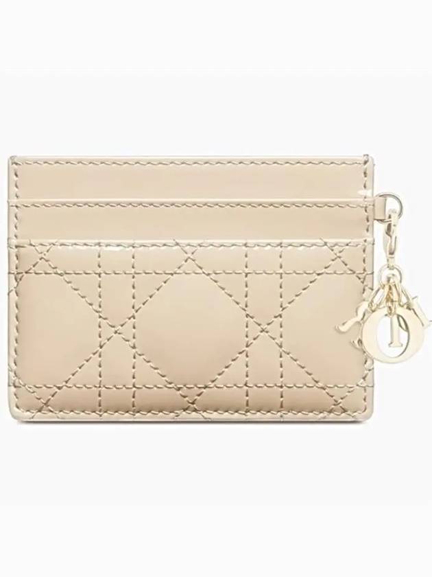 Lady Freesia 5 Slot Card Wallet Sand - DIOR - BALAAN 3