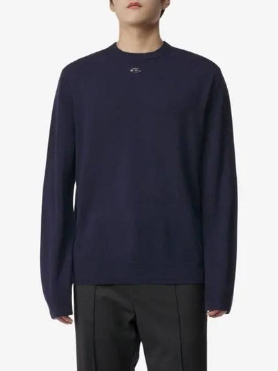 K-Vieri Logo Embroidery Sweatshirt Dark Blue - DIESEL - BALAAN 2