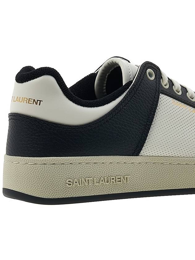 SL 61 Low Top Sneakers Black White - SAINT LAURENT - BALAAN 11