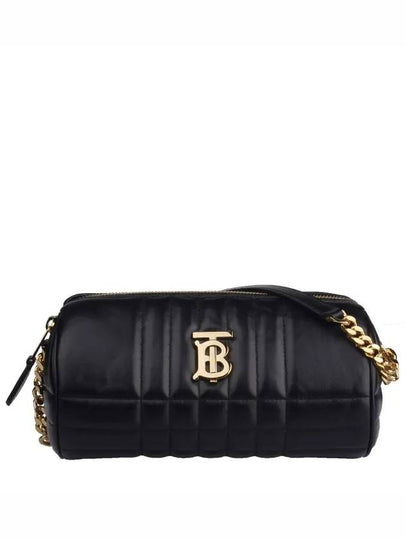 New Barrel Quilted Leather Shoulder Bag Black Gold - BURBERRY - BALAAN 2