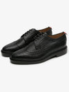 Men's Classic Long Wing Brogue Lace Up Brogue Shoes Black - THOM BROWNE - BALAAN 3