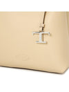 Logo Mini Leather Tote Bag Beige - TOD'S - BALAAN 8