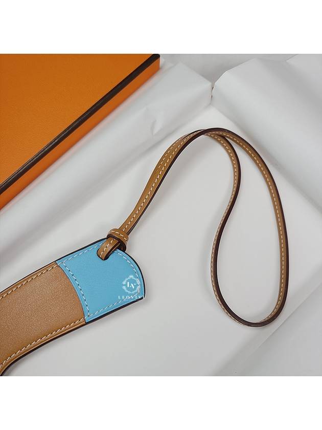 Paddog Boots Charm Bag Charm Bag Decoration Natural Sable Celeste H069716CKAL - HERMES - BALAAN 3