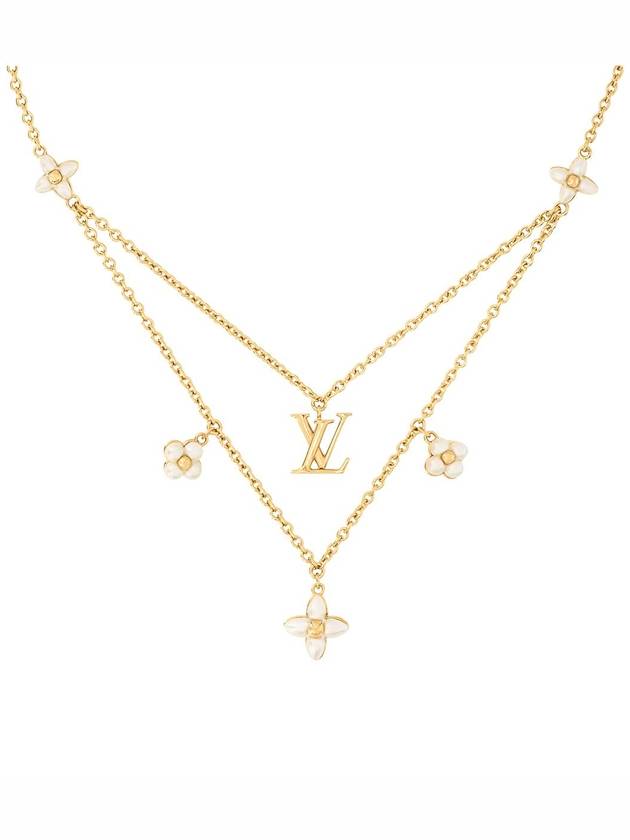 LV Floragram Necklace Gold - LOUIS VUITTON - BALAAN 3