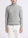 Made In Italy Melange Casual Turtleneck Knit F INIT51 - PANICALE - BALAAN 1