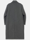 Oversized Out Pocket Felt Mac Coat Gray - KINETO - BALAAN 4