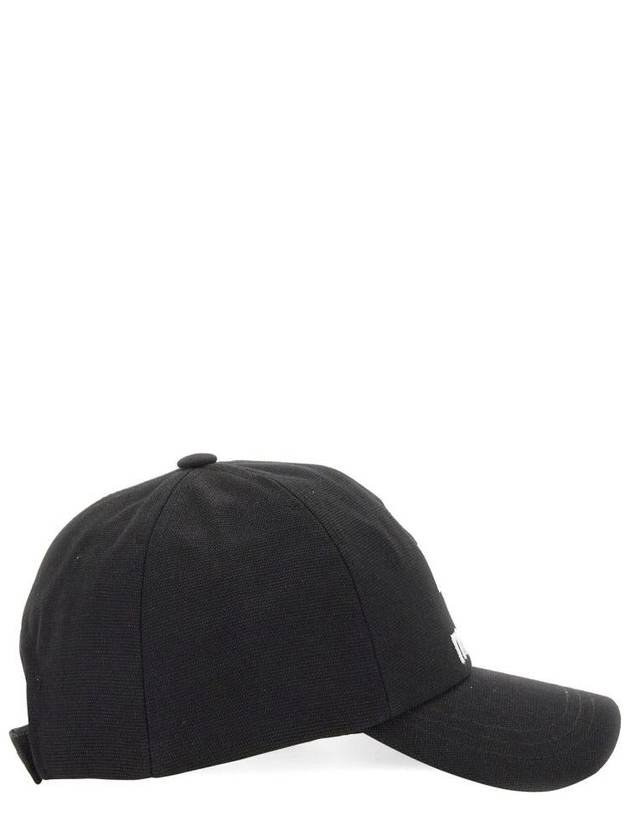 Tyron Logo Cotton Ball Cap Black - ISABEL MARANT - BALAAN 5