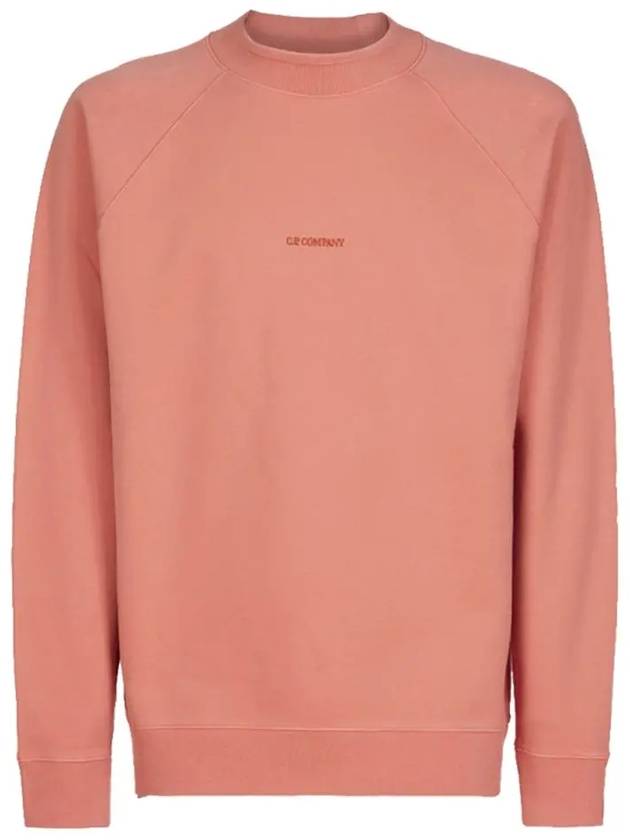 Diagonal Brushed Sweatshirt Pink - CP COMPANY - BALAAN 3