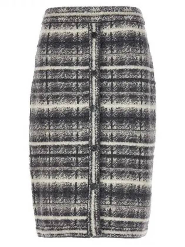 RWB Straight Wool Blend Skirt 271704 - THOM BROWNE - BALAAN 1