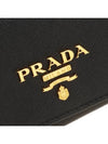 Metal Logo Saffiano Long Wallet Black - PRADA - BALAAN 6