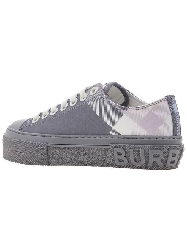 Cotton Check Low Top Sneakers Grey - BURBERRY - BALAAN 4