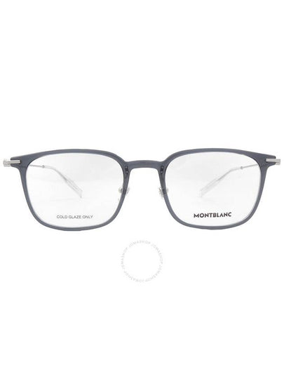 Sunglasses MB0100O 001 GRAY SILVER TRANSPARE - MONTBLANC - BALAAN 2