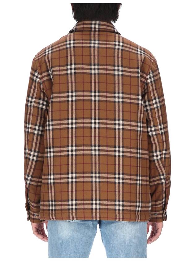 Vintage Check Over Long Sleeve Shirt Brown - BURBERRY - BALAAN.