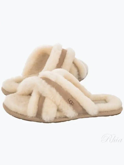 Scuffita Fur Slippers Sand - UGG - BALAAN 2