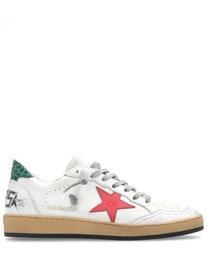 Ball Star Low Top Sneakers Red White - GOLDEN GOOSE - BALAAN 2