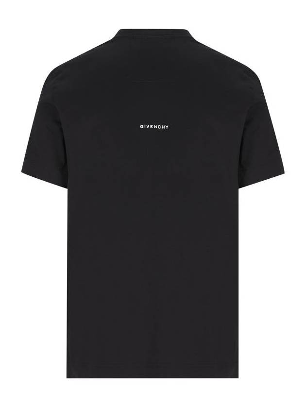 4G Logo Cotton Short Sleeve T-shirt Black - GIVENCHY - BALAAN 3