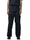 Flatt Nylon Oversized Cargo Straight Pants Black - CP COMPANY - BALAAN 3