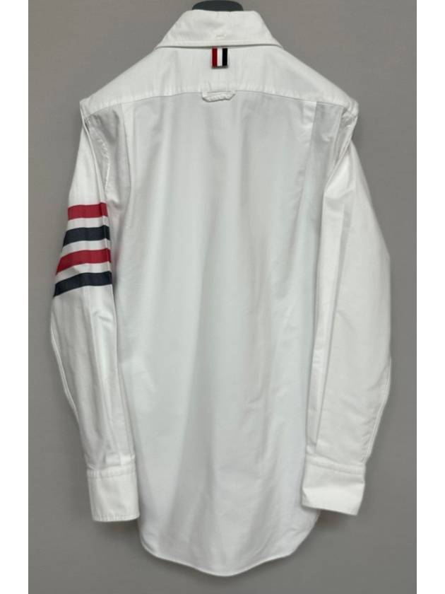 striped zip up shirt 1 - THOM BROWNE - BALAAN 4