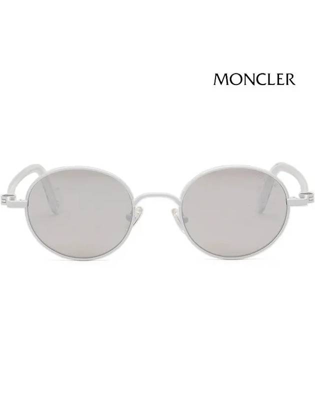 Eyewear Round Frame Sunglasses Silver - MONCLER - BALAAN 4