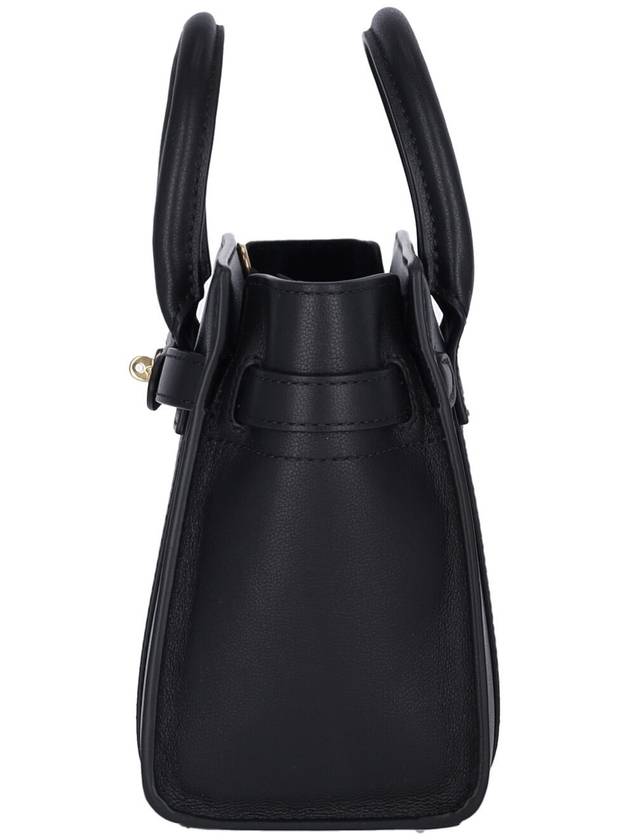 Micro Zipper Bayswater Tote Bag Black - MULBERRY - BALAAN 6