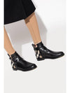 House Checked Leather Ankle Boots - BURBERRY - BALAAN 3
