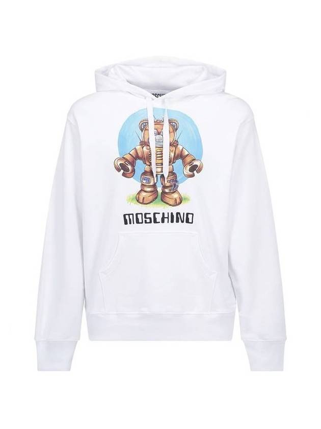 Men's Hooded White - MOSCHINO - BALAAN 1