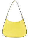 Triangular Logo Cleo Brushed Leather Shoulder Bag Yellow - PRADA - BALAAN 5