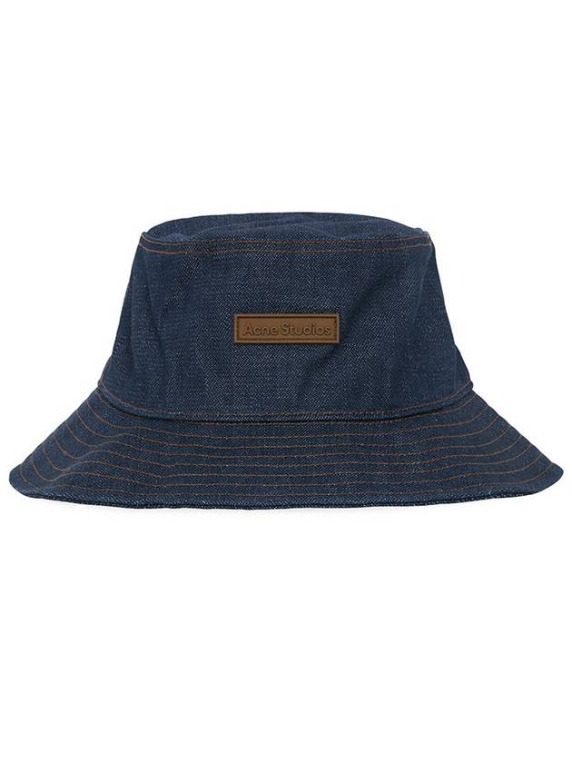 Logo Patch Denim Bucket Hat Indigo Blue - ACNE STUDIOS - BALAAN 2