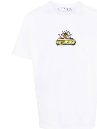 Logo Graphic Slim Short Sleeve T-Shirt White - OFF WHITE - BALAAN 2