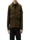 Chrome-R Hooded Over Long Sleeve Shirt Green - CP COMPANY - BALAAN 2