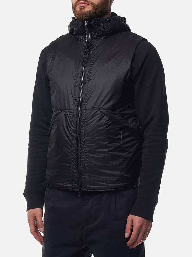 Nada Shell Goggle Vest Black - CP COMPANY - BALAAN 4