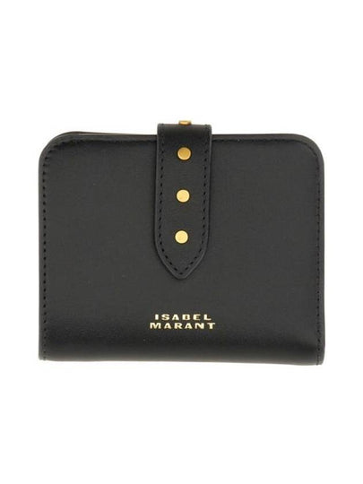 Logo Print Half Wallet Black - ISABEL MARANT - BALAAN 2