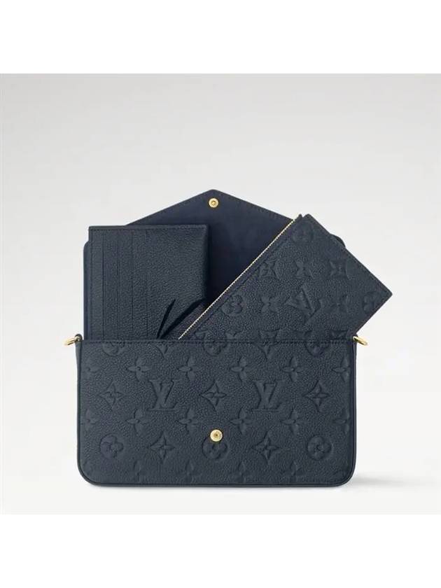 Felicie Pochette Monogram Empreinte Leather Shoulder Bag Navy - LOUIS VUITTON - BALAAN 4