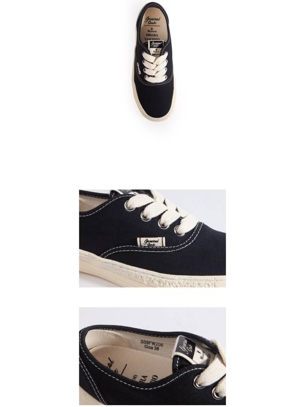 Past Sole 5 Canvas Low Top Sneakers Black - MAISON MIHARA YASUHIRO - BALAAN 5